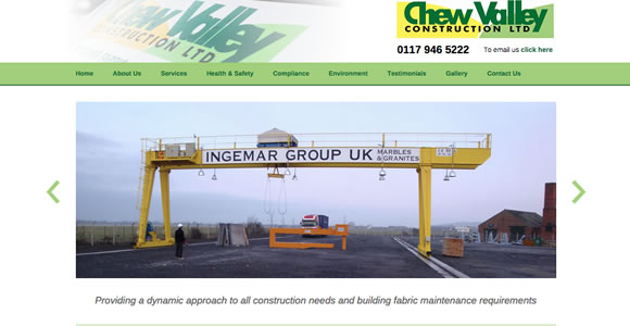 New website launch for Chew Valley Construction