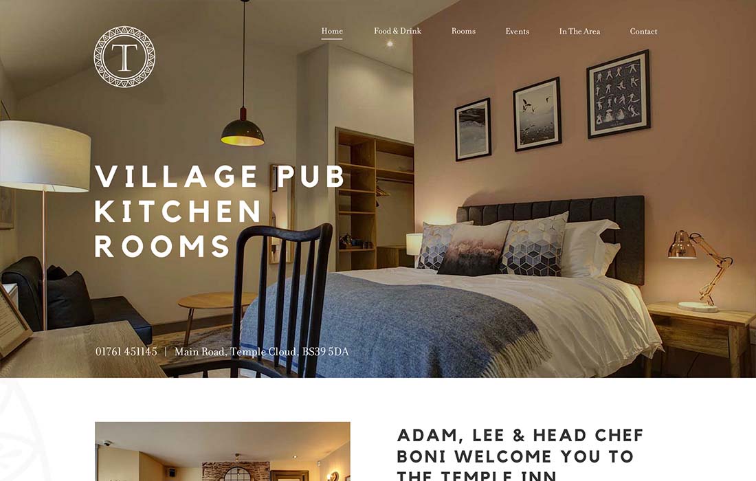 pay monthly website design for pubs