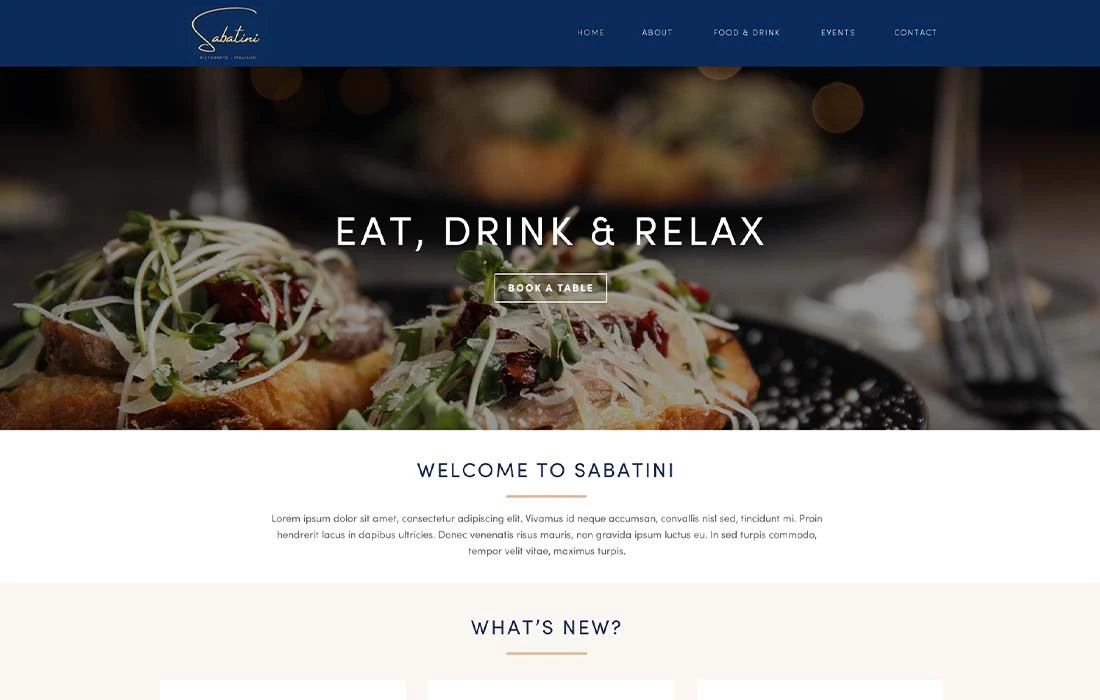 pay monthly web design for restaurants